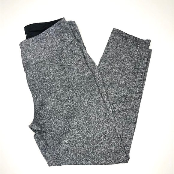 Leg3nd Heathered Gray Yoga Leggings Capri Small - Picture 2 of 8